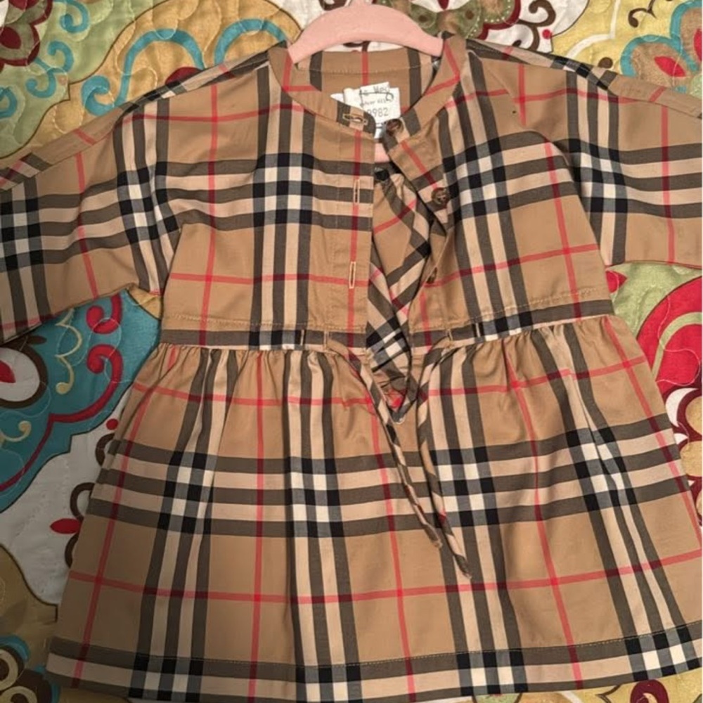 Plaid Long Sleeve Dress